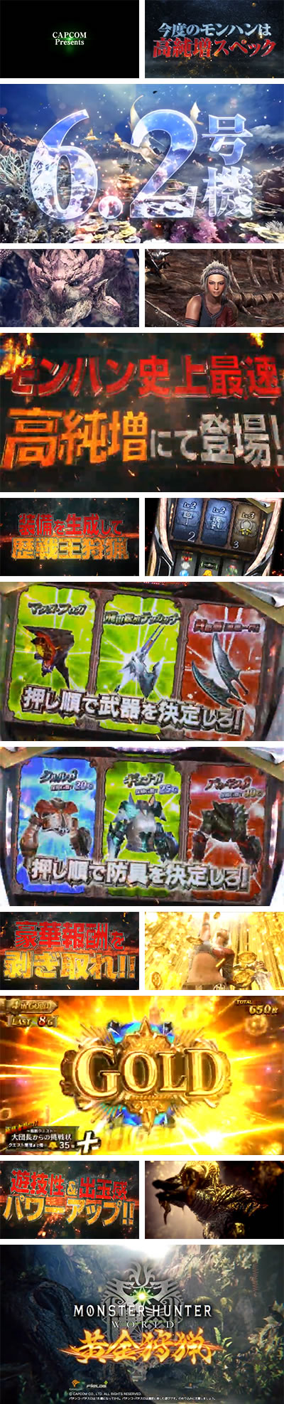 パチスロ モンスターハンター:ワールドTM 黄金狩猟