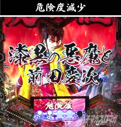 e義風堂々!! 〜兼続と慶次〜3 天衣無縫RUSH 一騎討ちRUSH 漆黒の悪魔と前田慶次 危険度点滅