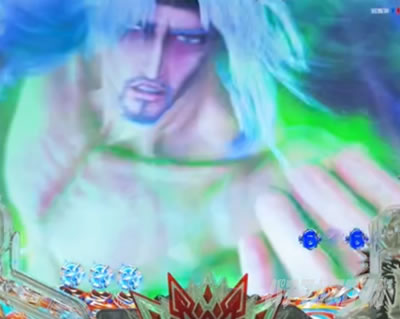 e北斗の拳10 スマパチ北斗10 パチンコ|ストーリーリーチチャンスアップ_トキVSラオウ トキ剛の拳を使う