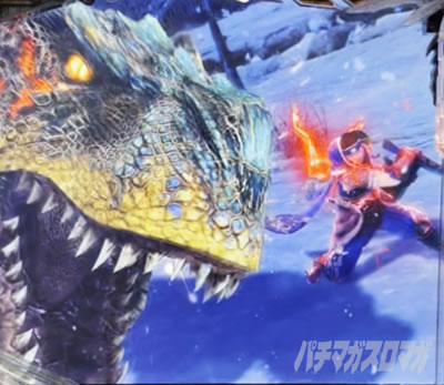 Pモンスターハンターライズ Pモンハンライズ パチンコ|狩猟クライマックス_ティガレックス