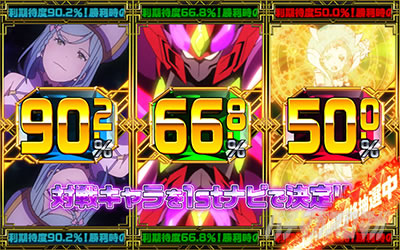 回胴式遊技機 グランベルム│対戦キャラ決定ゾーン