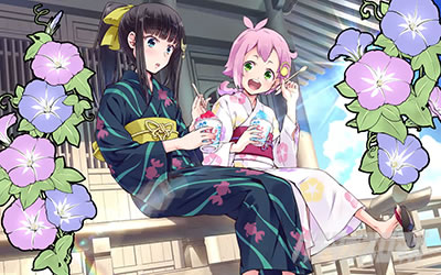 回胴式遊技機 グランベルム│設定示唆イラスト 夏