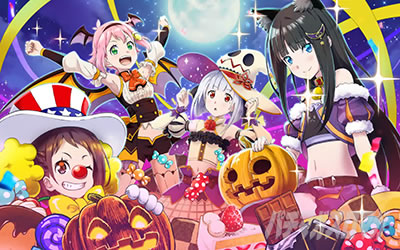 回胴式遊技機 グランベルム│設定示唆イラスト ハロウィン