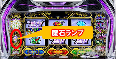 回胴式遊技機 グランベルム│メインステージ 魔石ランプ